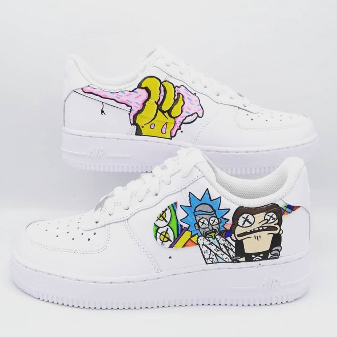 AF1 Custom "Psychedelic Rick &amp; Morty"