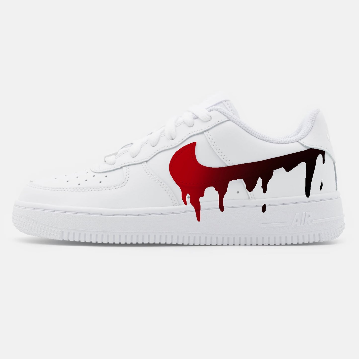 AF1 Custom "Drips Red/Black"