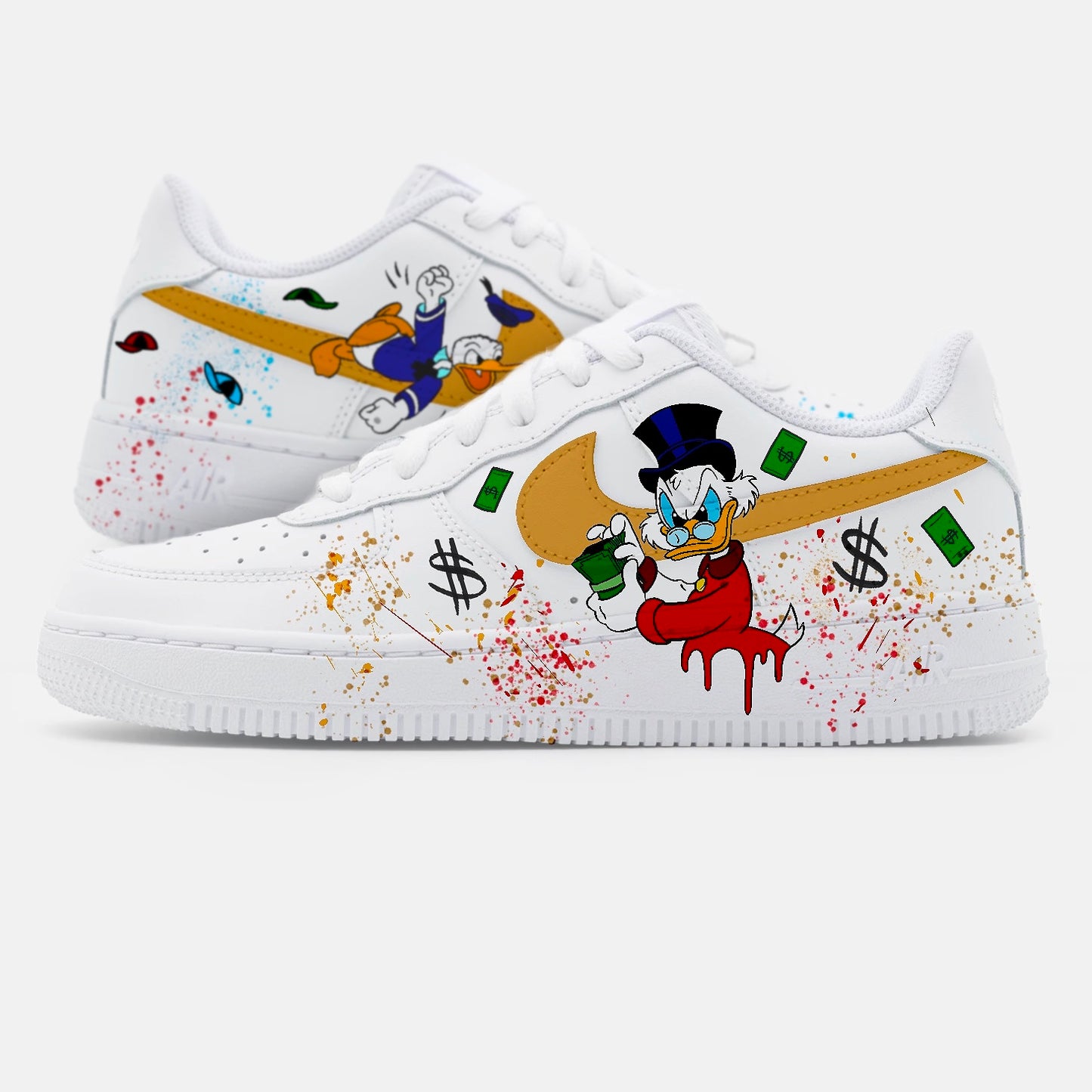 AF1 Custom "Picsou & Donald"