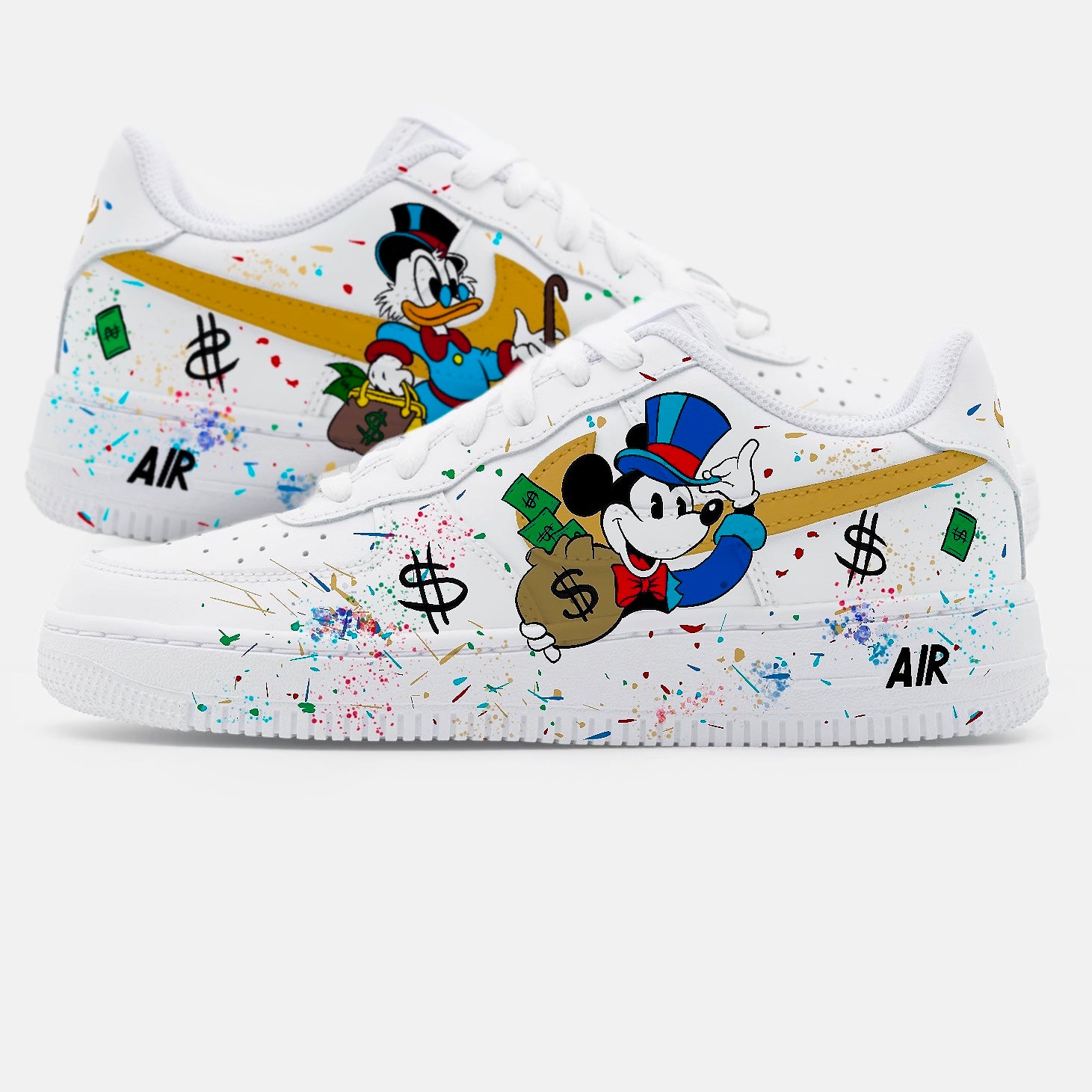 AF1 Custom "Picsou & Mickey"