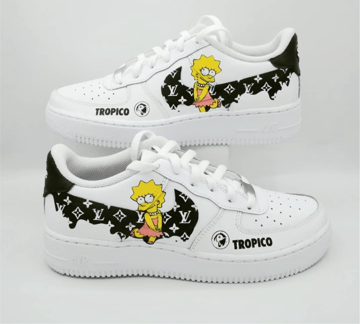 AF1 Custom "LV x Lisa Simpson"