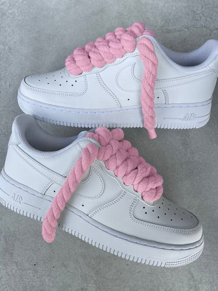 AF1 Custom “Rope Laces Pink”