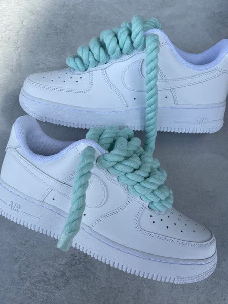 AF1 Custom “Rope Laces Mint”