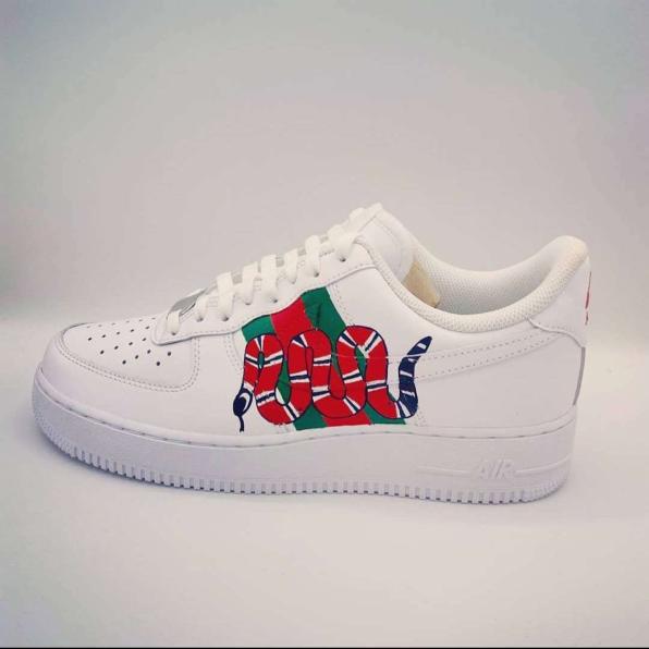 AF1 “Serpiente Gucci” personalizada